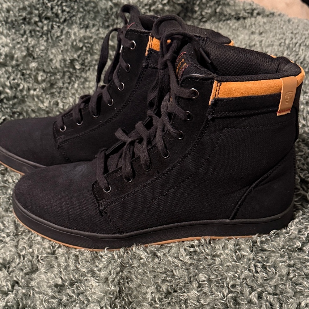 Highway 21- Axel Model- Mens Black Biker Boots - Size 10